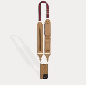 Bandolier Tan/Gold Crossbody Phone Case with Kimberly Strap